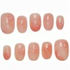  Peach [Handmade Nail Tip] Emily Nail - White Peach