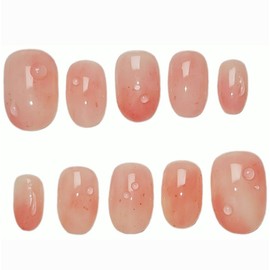  Peach [Handmade Nail Tip] Emily Nail - White Peach /  복숭아[수제네일팁] 에밀리네일 - 백도