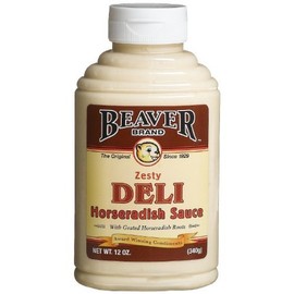 Beaver Brand Deli Horseradish Sauce, 12-Ounce Squeezable Bottles (Pack of 6) by Beaver