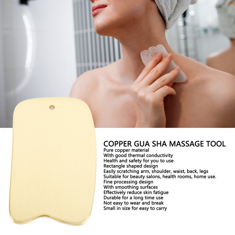 Skin Gua Sha Massage Plate Copper High Conductivity Body Skin