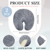 Mixweer 2 Pcs Massage Face Cradle Cover Fleece Massage Table