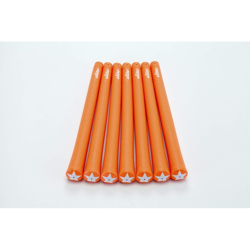 elitegrips S48 Star Golf Grips, Set of 7, Wild Orange