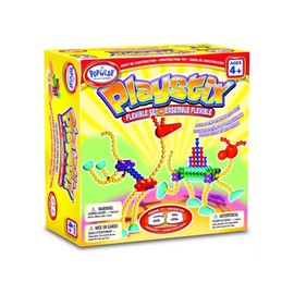 Playstix Flexible Set Construction Toy Building Blocks 68 Piece Kit