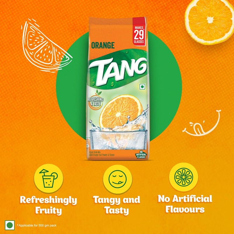 Tang Orange Instant Drink Mix 500G Pouch