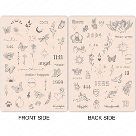 Guapa 3mm Pre-Printed Fine Line Tattoo Practice Skin, Double-Sided Silicone Training Pad with Light Gray Stencils, Realistic Synthetic Skin for Precise Tattooing (Pink-3PCS)