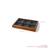 Oirlv Solid Wood 6 Grid Jewellery Trays, Stackable, Organiser for