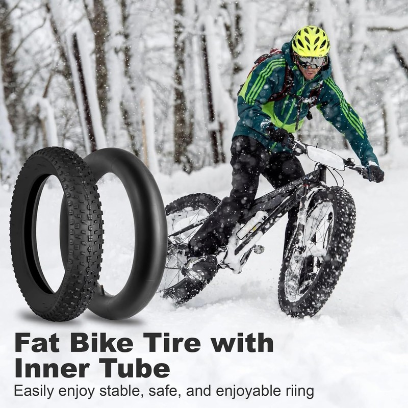 26x4.0 Fat Tire and Inner Tube | Snow Tire |