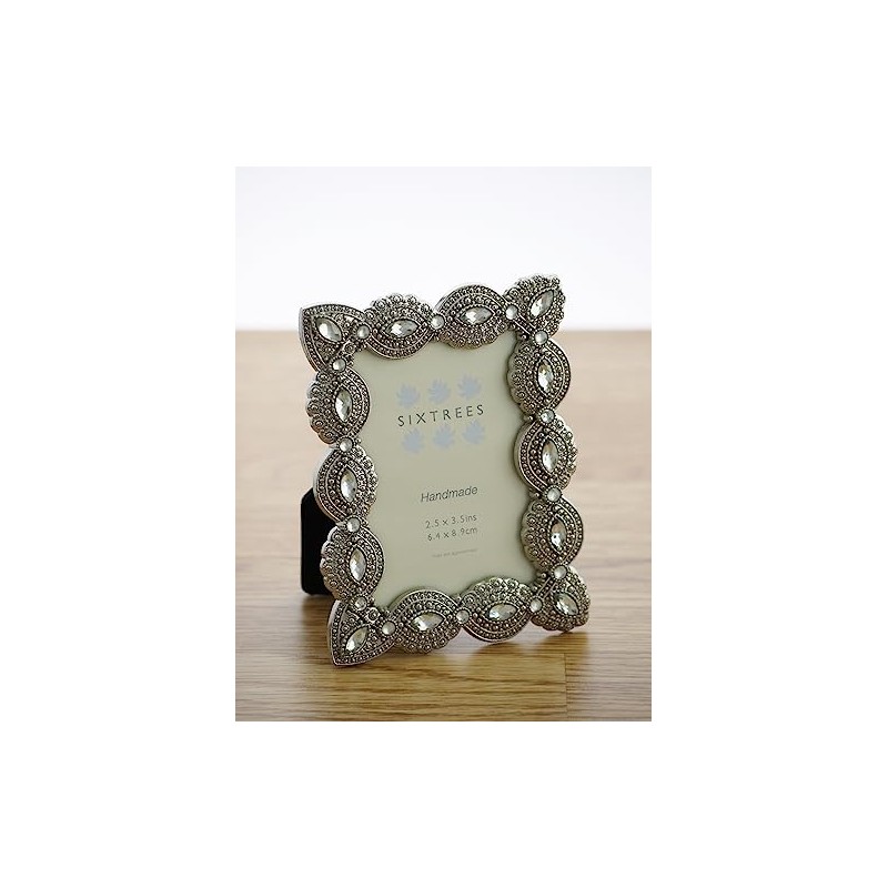 Antique Vintage and Shabby Chic Style silver metal photo frame
