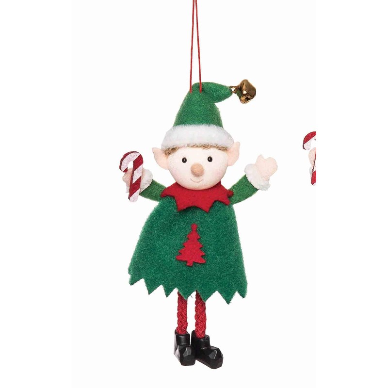 Gallerie II Elf Ornaments, Assortment of 2, A/2 Green