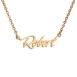 Robert Name Tag Necklaces for Her His Friends Familys Relationship Memory Jewelry Gift