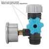 G3/4in Adjustable Water Pressure Regulator Valve with Pressure Gauge Greenhouse