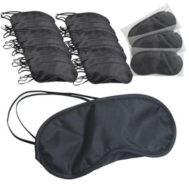 Disposable Eye Mask, Individually Wrapped, Set of 50, Black, Light Shield, Lightweight, 2 Elastics, Hygienic, Travel, Business Trips, Airplanes, Shinkansen Trains, Naps, Disaster Prevention, Hospital Hospitals, Unisex