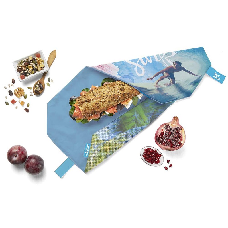Rolleat Boc'n'Roll, Young Surf, Reusable sandwich wrap, food bags, food