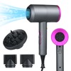Ionic Hair Dryer with 3 Nozzles Diffusers 3 Heat Settings