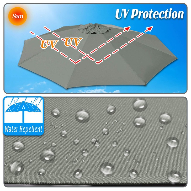 Strong Camel Replacement Patio Umbrella Canopy Cover for 10ft 8