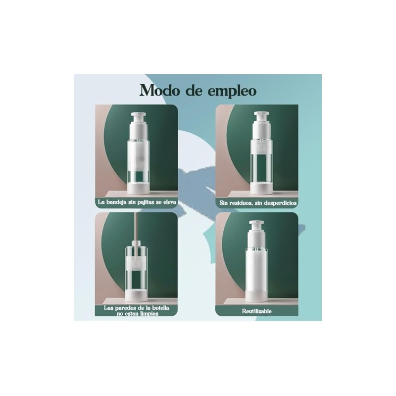 Botellas travel con cubierta de silicon 100ml. Sin fugas, fácil
