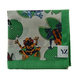 Yejak 대구백화점 예작개구리 그림 코튼 100 손수건(YJFSFA063) Daegu Department Store Yejak Frog Picture Cotton 100 Handkerchief (YJFSFA063)
