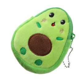 Green Mini Coin Purse,Portable Cute Avocado Plush Coin Purse Key Pendant Bag, for Girls Birthday Gifts Party Favors Women's Coin Purses and Pouches Accessories