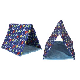 Zyyini Lizard Hide Tent Warm Safe Cartoon Pattern Soft Reptile Tent Bed for Bearded Dragons