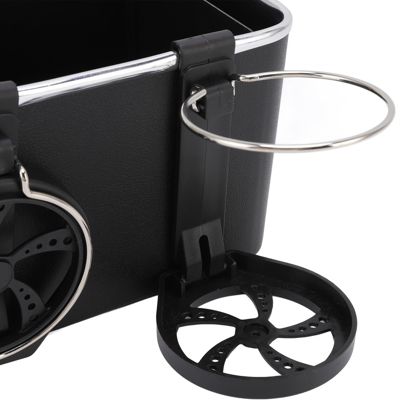 Car Armrest Storage Box Foldable Bottle Holder Universal Vehicle Tissue