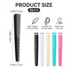 Carbon Fiber Cutting Comb, Fine and Wide Tooth Barber Comb,