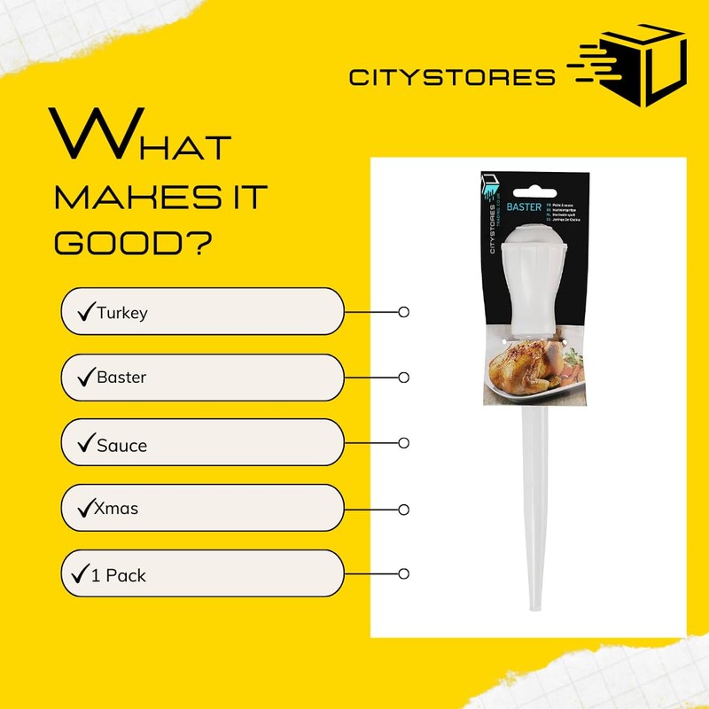 Citystores® CA Traditional Baster Essential Kitchen Gadget for Basting While