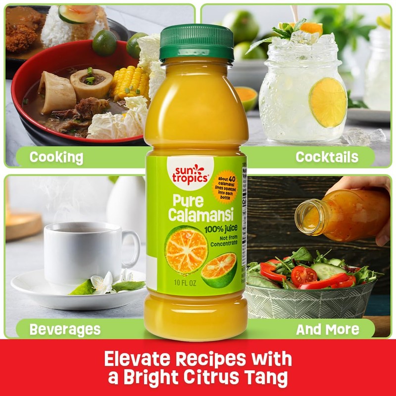 Sun Tropics Pure Calamansi 100% Juice - 4 Pack, 10