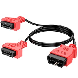 Autel Original OBD2 Splitter 16 Pin OBD II Splitter Extension, 1X Male to 2X Female Extension Cable Adapter, OBDII Extension Cord (2FT/ 60CM)