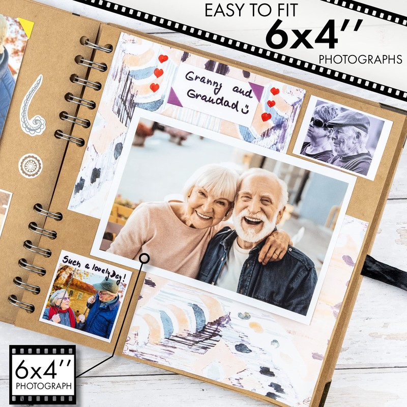 Bstorify Scrapbook Photo Albums 60 Pages (21 x 21 cm)