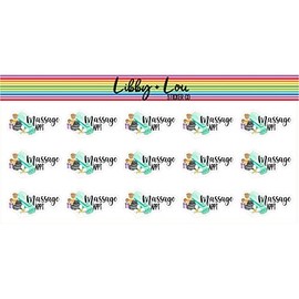 Massage Therapy Appointment Planner Stickers | Libby and Lou Sticker Co