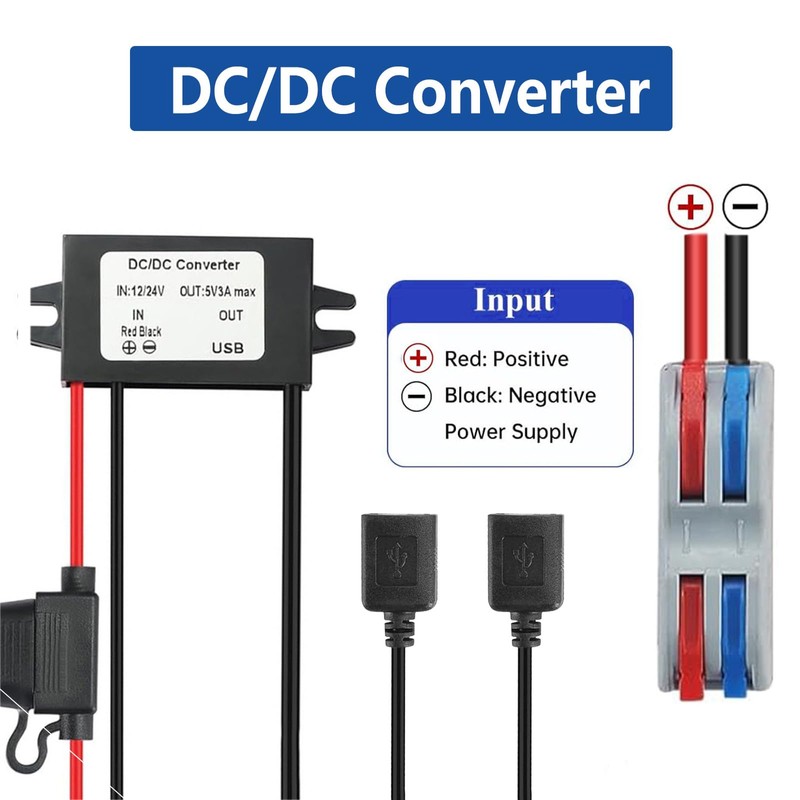 DC 8-32V Step Down to 5V 3A MAX 15W Dual