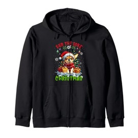 Chihuahua Christmas Tree Lights Decorations Dog Lover Xmas Kapuzenjacke