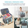 Sewing Accessories Organizer, Double Layer Sewing Supplies Organizer with Detachable
