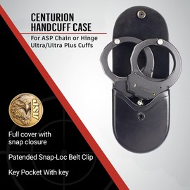 ASP, Inc. Centurion Handcuff Case for Chain or Hinge Handcuffs, Adjustable Handcuff Case for Duty Belt, Law Enforcement Gear and Police Gear, Duty Belt Accessories