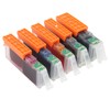 Printer Ink Cartridge Set No Fading Accurate Ink Cartridge Replacement