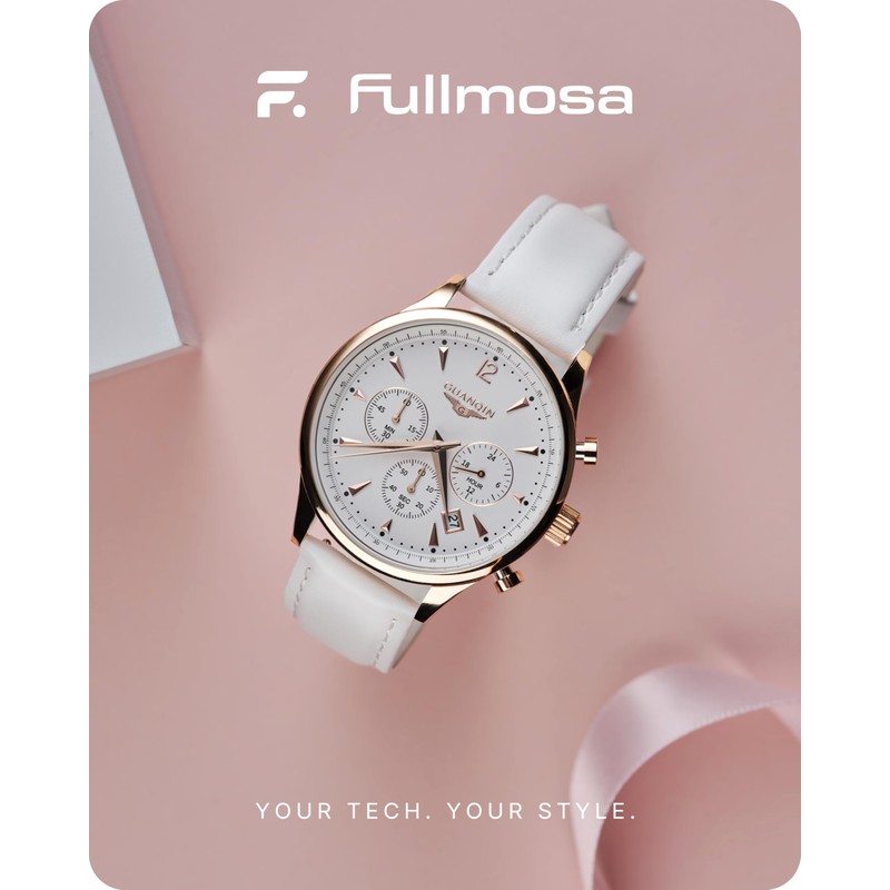 Fullmosa Axus 12 Colours Watch Strap, Leather Replacement Watch Strap