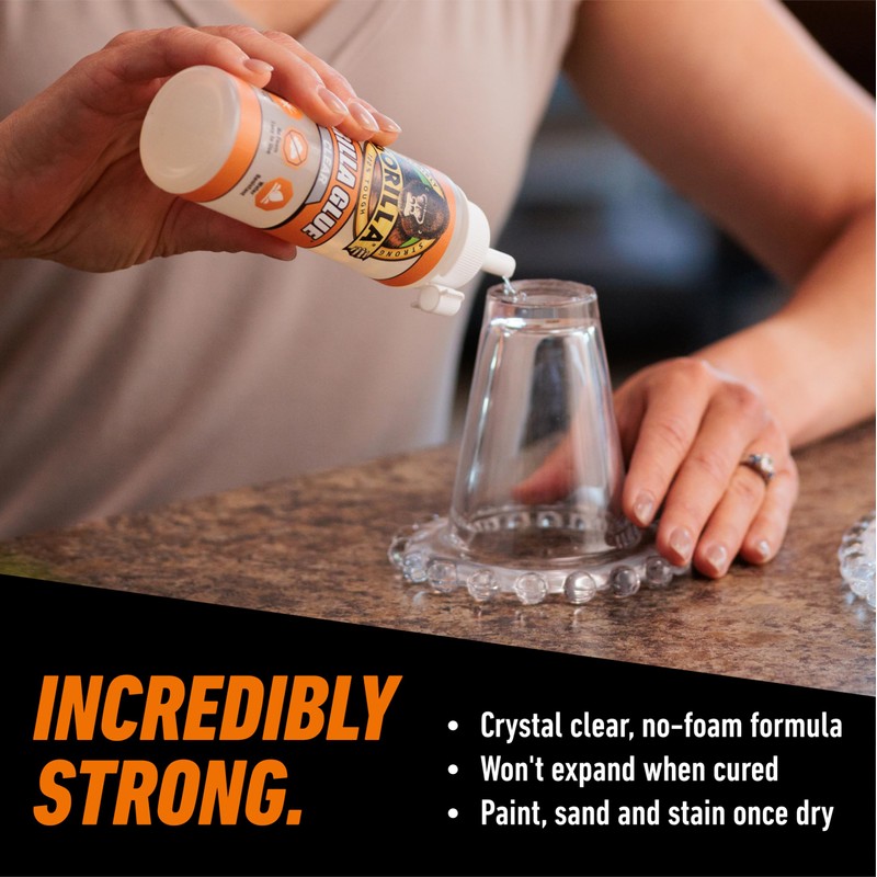Gorilla Clear Glue, 5.75 Ounce Bottle (Pack of 1) -