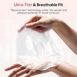 NLQ Collagen Face Mask Overnight Hydrogel Deep Mask - Glass Skin Intensive Hydrating & Firming Pore Refining Anti-Aging Sheet Mask, Skincare Gift for 