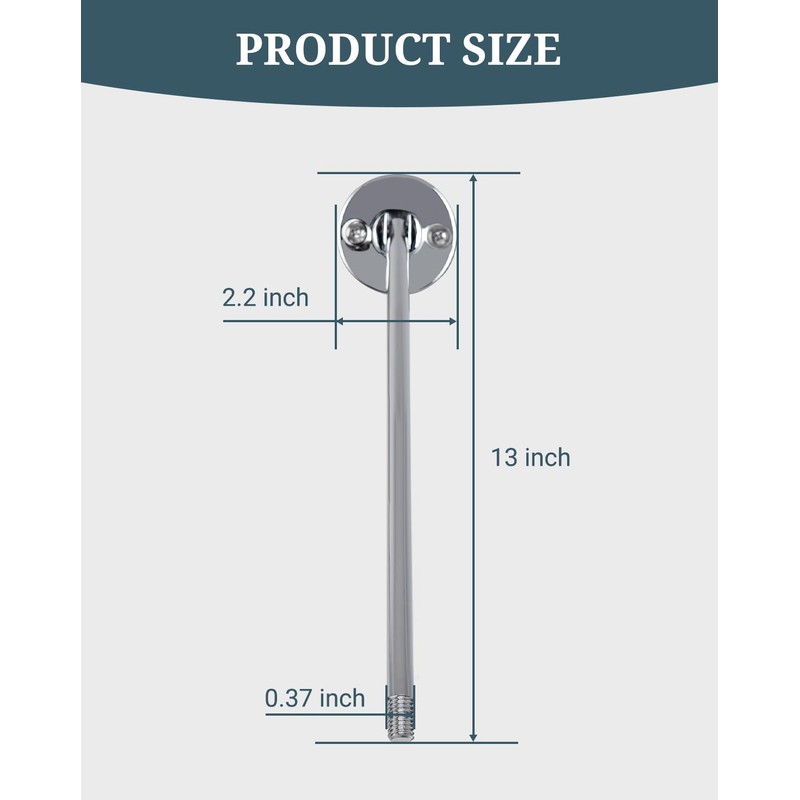 Phivan Commercial Mop Sink Faucet Support Rod Wall Bracket Wall
