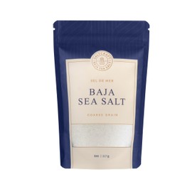 SaltCraft Co - Baja Sea Salt, Coarse Grain Crystals, Low Sodium 30% | Perfect for Hydration & Cooking | Kosher Certified & Mineral Salt | Non-GMO - 8 Ounce