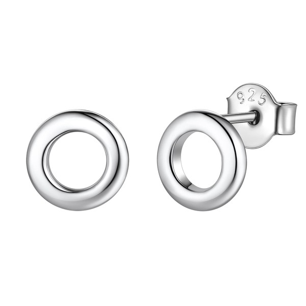 Earrings Studs 925 Sterling Silver Earrings Circle Earrings for Women
