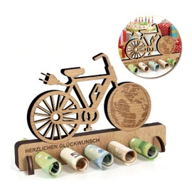 DmDoyy Original Birthday Money Gift, Bicycle Gift, Bicycle Gift, Wooden Gifts for Friends, Family Lovers, Gifts Money Gift