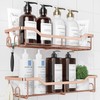 Kitsure Shower Caddy Large - Adhesive Shower Organizer, Stainless Steel