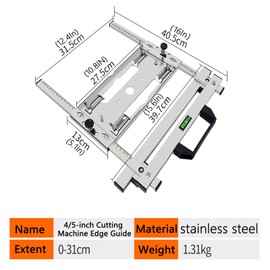 Circular Saw Guide,for 4-1/2" Circular Saw,Electricity Circular Saw Trimmer,Cutting Machine Edge Guide Positioner,Woodworking Cutting Board Tools,Wood Modified Positioning Frame Tool