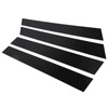 4pcs Window Pillar Post Trim Anti Scratch Glossy Black B