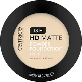 Catrice Catrice 18H HD Matte Powder Foundation, Nr. 005N, Nude, langanhaltend, mattierend, matt, f??r unreine Haut, vegan, ?lfrei, UVA- und UVB-Filter + SPF 15, ohne Parf??m, 1er Pack (8g)