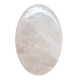 Fekuar Oval Rock Quartz Palm Stone, Polished Worry Pocket Stones Healing Crystal for Therapy Geometry Chakra Balancing