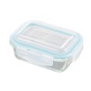Yoshikawa SJ2530 4-Point Locking Glass Storage Container, 12.5 fl oz