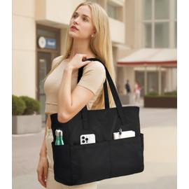 oscaurt Laptop Tote Bag for Women Waterproof Handbags Bag with 15.6 inch Computer Compartment for Work Shopping Travel Gym