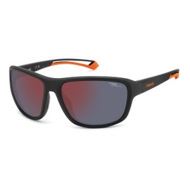 POLAROID SPORT PLD 7049/S Sunglasses, 8lz/Bg Black Orange, 62mm, 17mm